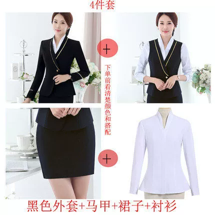 Black jacket, vest, shirt