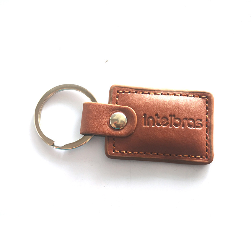 深圳厂家供应含有ISO14443A协议高频芯片的PU材质F08皮革钥匙扣