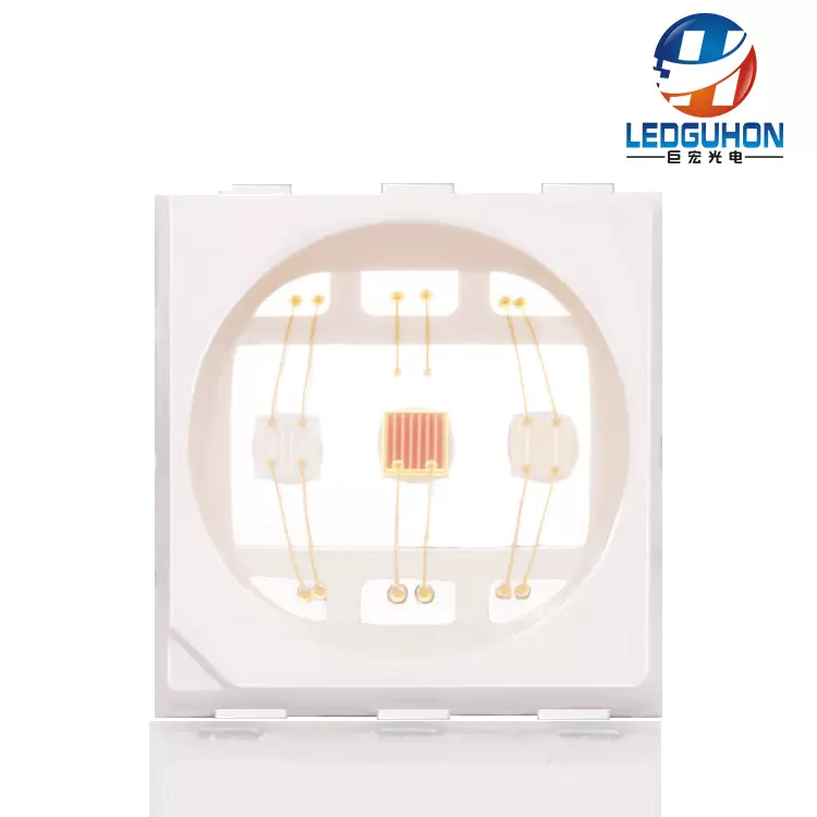 5054RGB灯珠大功率1.5/3W全彩水族馆灯珠红绿蓝三合一贴片led灯珠