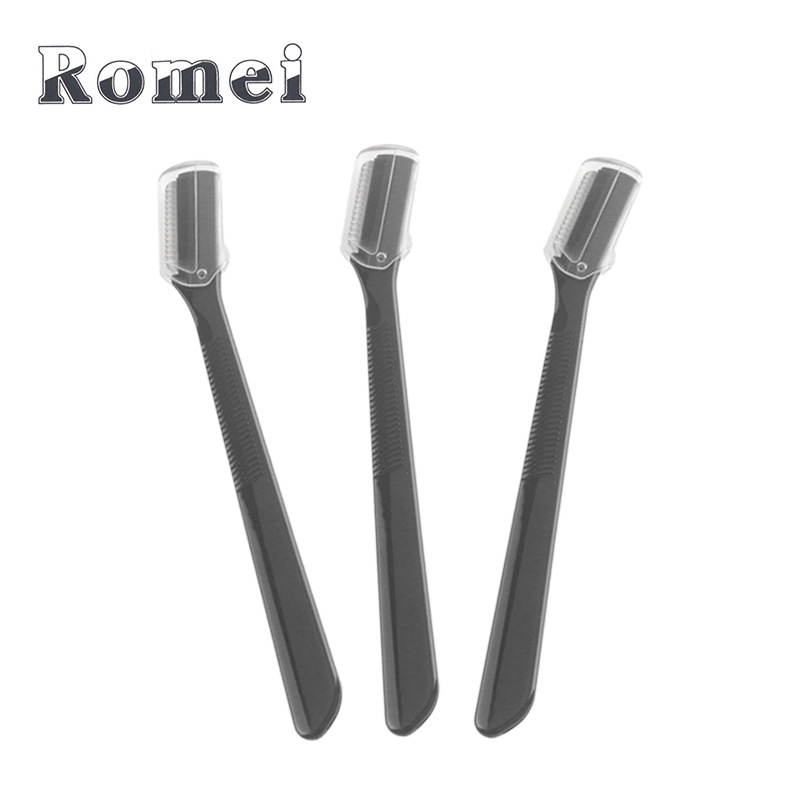 Tres bolsas ceja que forma cuchillo Belleza Maquillaje Ceja Conformación ceja raspado cuchilla de acero inoxidable ceja que forma el cuchillo