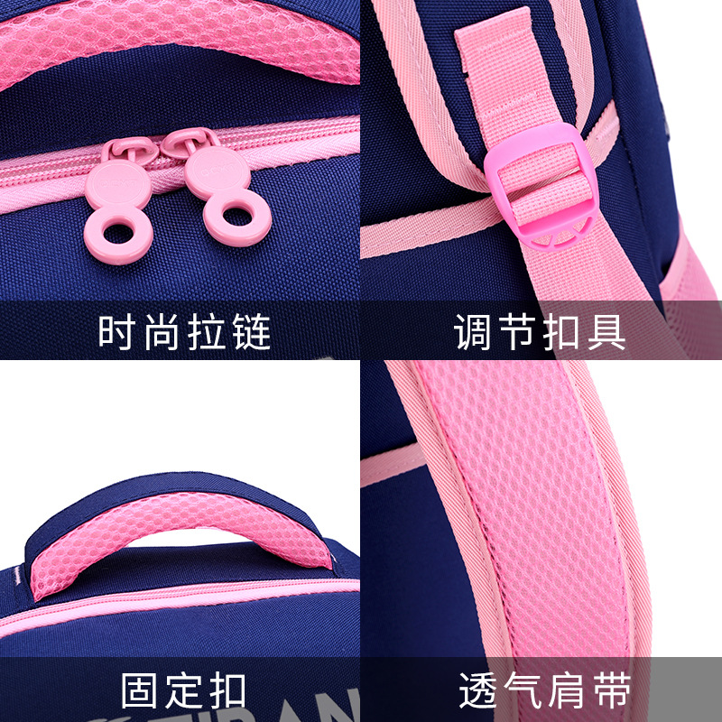 Pescado natural estudiante de la escuela primaria trolley mochila 3-6 grado niño ligero reducción de la carga de protección de la columna vertebral mochila