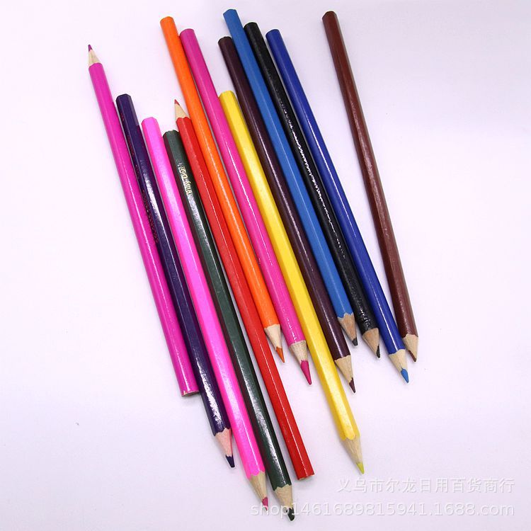 12 color lápiz color plomo creativo de dibujos animados respuesta no afilar lápiz 2 yuanes tienda venta caliente suministro