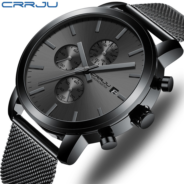 CRRJU/Kajun 2287 reloj de hombre reloj casual de moda de negocios personalizado reloj de hombre reloj de estudiante calendario simple image 4