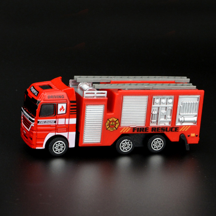 1:64 Multiple Engineering Vehicles, Fire Fighting Vehicles, Model Toys, Alloy Vehicles