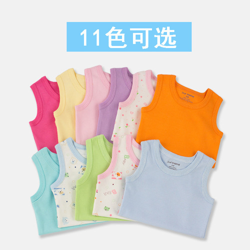 Off-code clearance baby clothes summer cotton newborn 6-12 months baby vest one-piece bag fart triangle