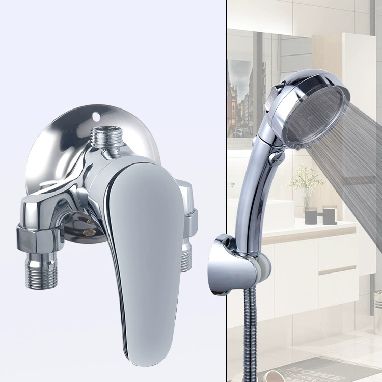 Полный медный Ming душевой кран треугольный душ солнечный водонагреватель смешанный клапан с водяной трубой душевой кран