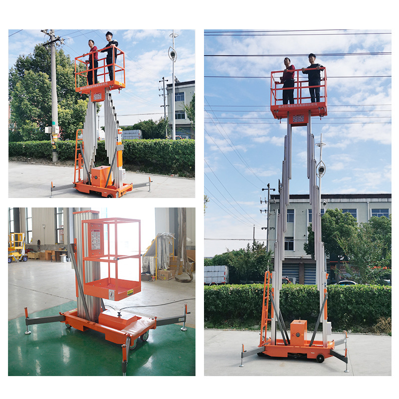 Plataforma elevadora hidráulica eléctrica Youcheng Elevador de aleación de aluminio Elevador de trabajo aéreo Plataforma elevadora móvil