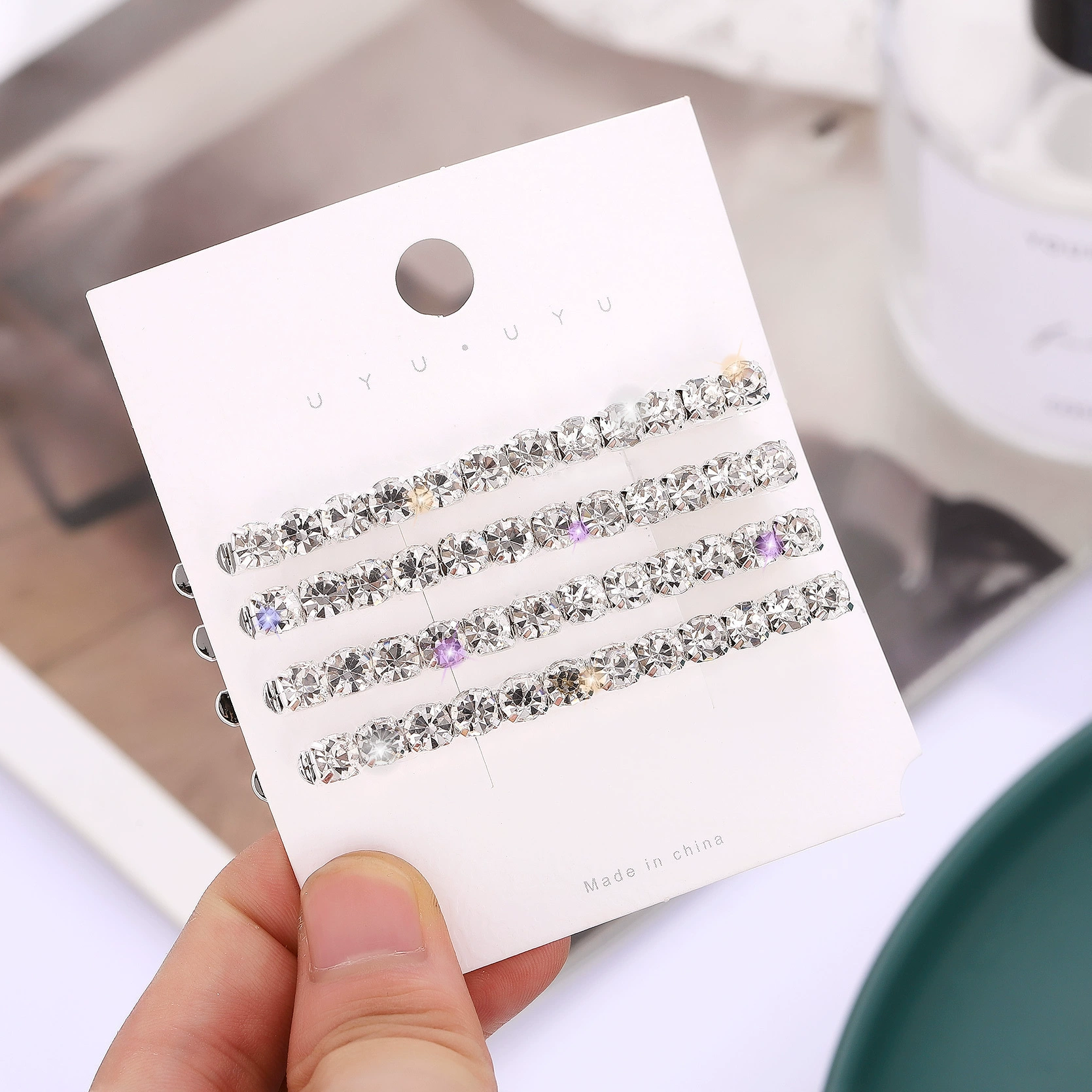Taobao Jinni Jennie's корейская версия заколки, клипса, стразовая девушка выпускает карту