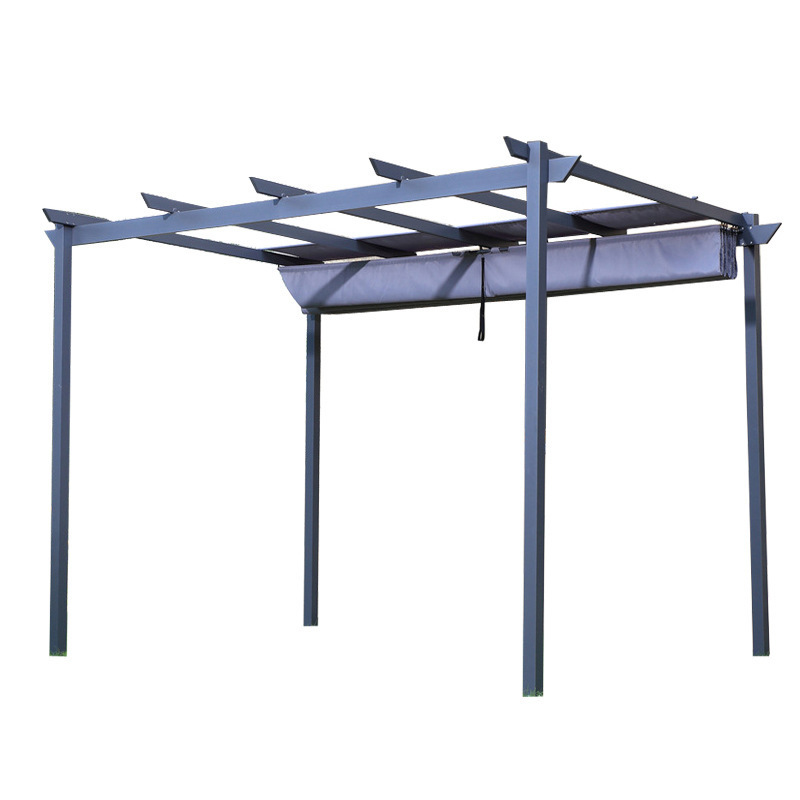 Outdoor gazebo grape rack aluminum garden courtyard climbing vine grape rack aluminum awning outdoor tent rainproof
