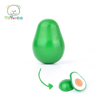 ToyWoo 依旺木制过家家厨房水果蔬菜切切看玩具 磁铁牛油果切切乐