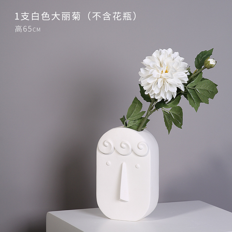 2 crisantemo blanco (excluyendo el jarrón)