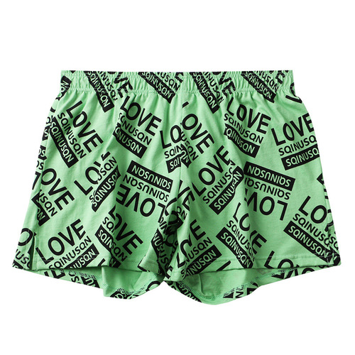 Loose men's underwear boxer briefs breathable Arrow pants cotton comfortable trendy printed men's boxer briefs