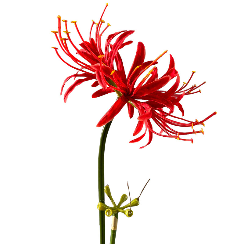 Bianhua alta flor artificial arreglo floral interior decoración del hogar viento y la lluvia azul estilo antiguo magia apoyos de la fotografía