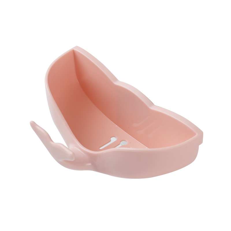 Caja de jabón de cola de pez caja de jabón de drenaje gancho multifuncional creativo sin costuras montado en la pared titular de jabón estante de almacenamiento de plástico