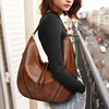 Shoulder bag, fashionable retro capacious one-shoulder bag, quantum lamp, 2023 collection, wholesale