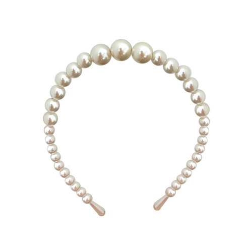 Pearl Hair Band Bridal Hair Accessory Hand-woven Pearl Knotting Braided Butterfly Knot Crown Hair Pin for Women Hair Accessory Wholesale