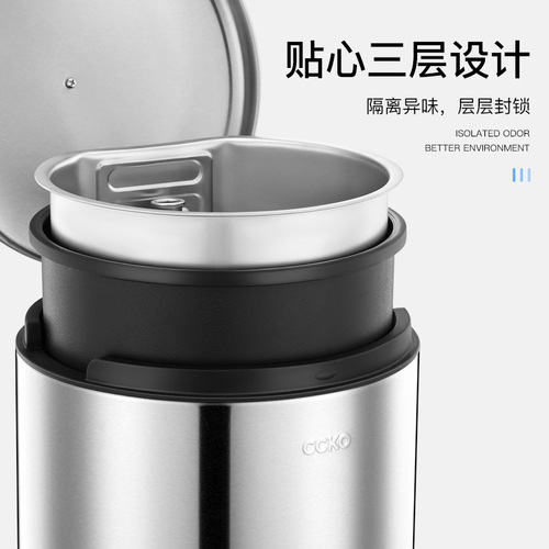 CCKO tea bucket, tea dregs bucket, tea bucket with filter layer, household tea water, tea waste water, stainless steel coffee table trash can