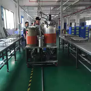 热自动硅胶粉扑设备机 乳贴生产线点胶机双液AB点胶机