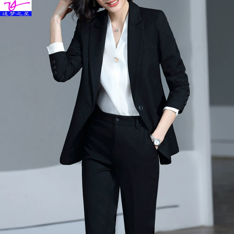 Spring classic suit jacket, set, loose fit