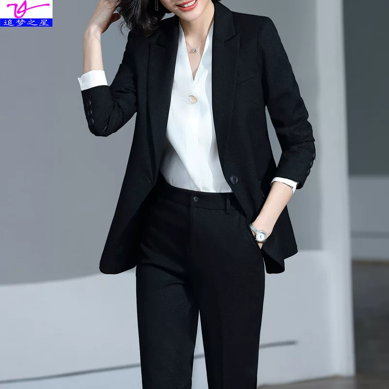 Spring classic suit jacket, set, loose fit