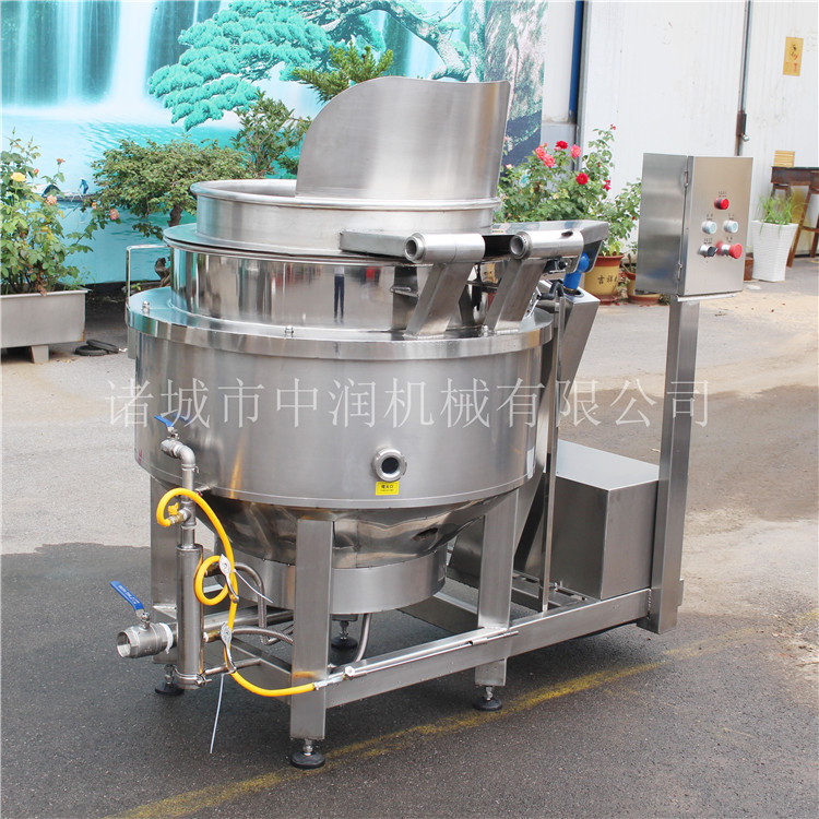 全自动翻篮焯水锅 翻篮漂烫锅 肉制品漂烫焯水锅