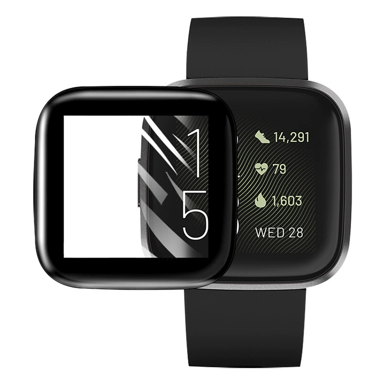 Защитная пленка на экран для Fitbit Versa3, 3D изогнутая поверхность, пленка на весь экран Versa2, Sense, композиционная пленка