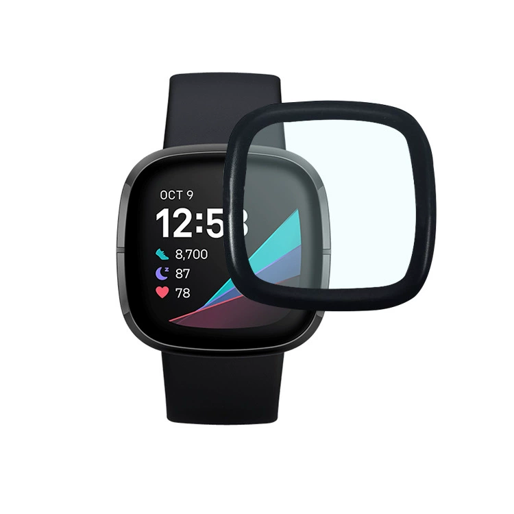 Защитная пленка на экран для Fitbit Versa3, 3D изогнутая поверхность, пленка на весь экран Versa2, Sense, композиционная пленка