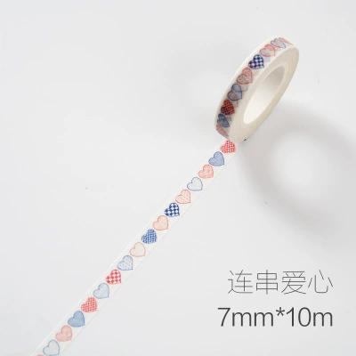 Декоративная лента Washi для скрепок, наклейки для планировщика, печатные дизайны, 4×0.7 см, ассортимент
