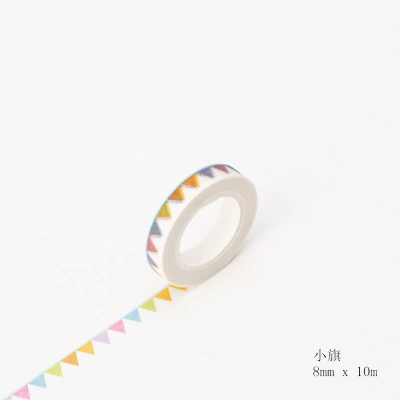 Декоративная лента Washi для скрепок, наклейки для планировщика, печатные дизайны, 4×0.7 см, ассортимент