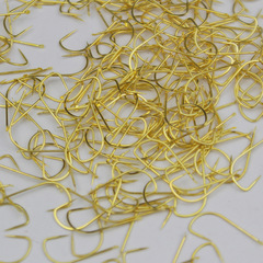 Gold sleeve fish hooks in bulk with barbed barbs and long handles for fishing thin strips of crucian carp sleeve hooks fishing gear and small accessories wholesale