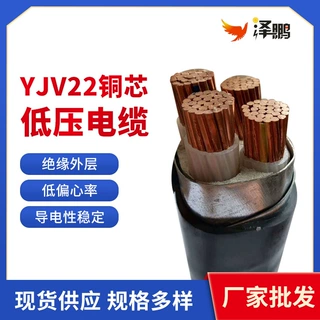 厂家批发电力电缆国标铠装铜芯低压带铠YJV22绝缘阻燃铜线