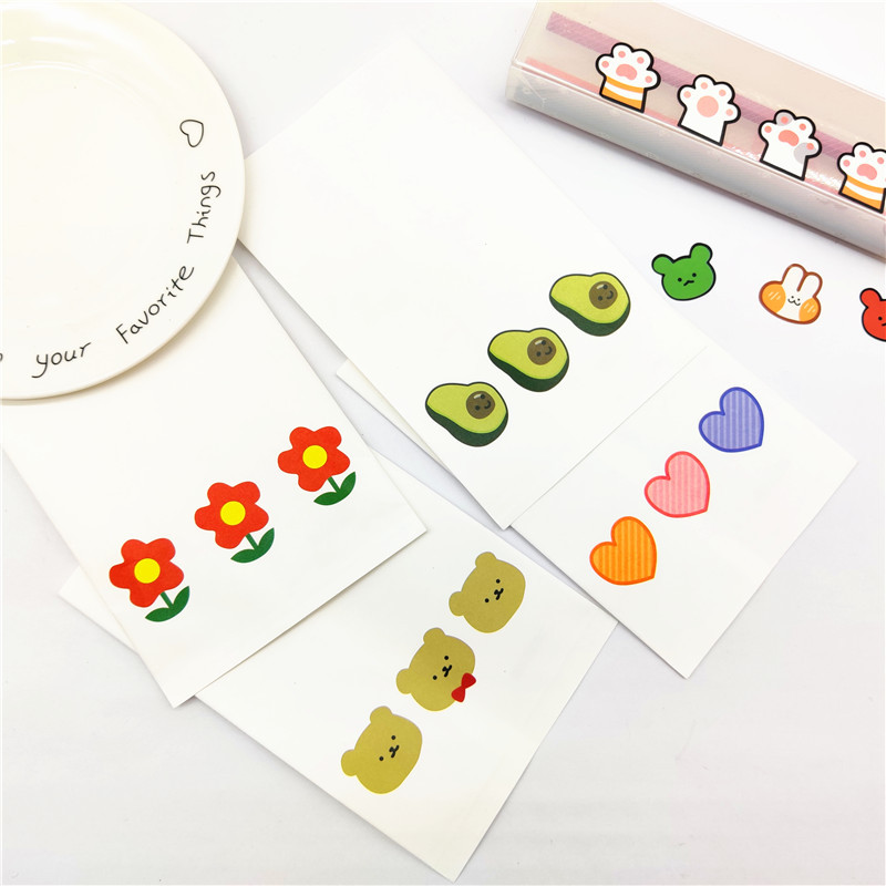 Bolsa de almacenamiento de papel estilo ins dibujos animados lindo impresión tamaño pequeño mini bolsa de papel decoración accesorios bolsa de regalo