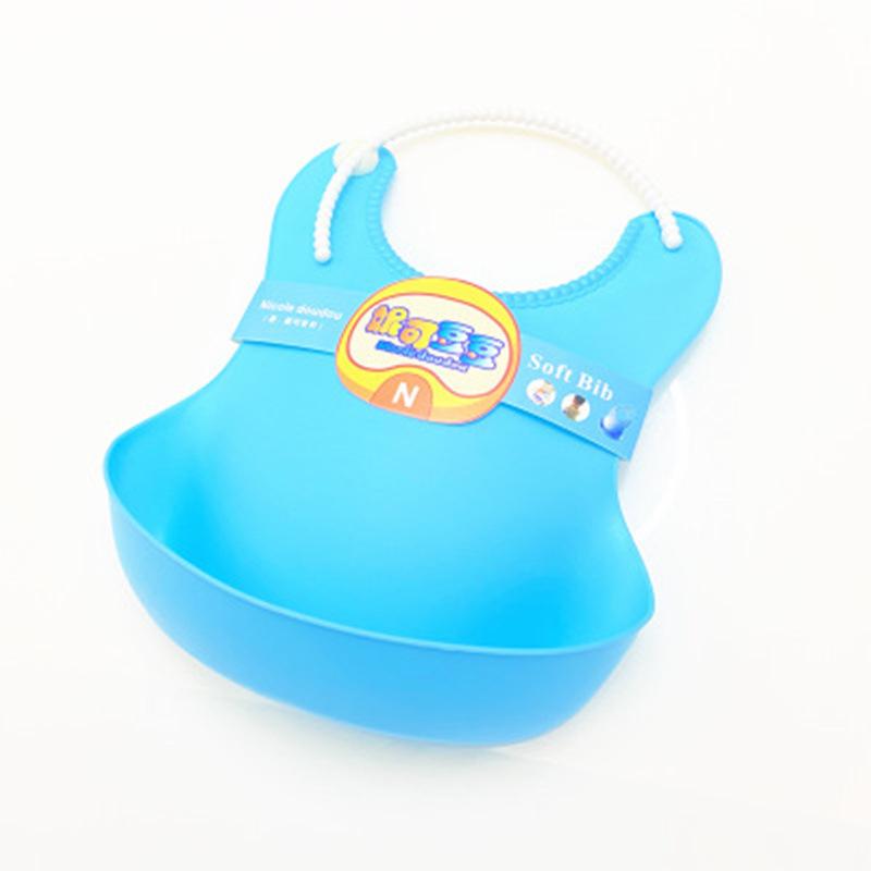 El bebé que come el babero del babero tridimensional de los niños plásticos del babero impermeable fácil limpiar