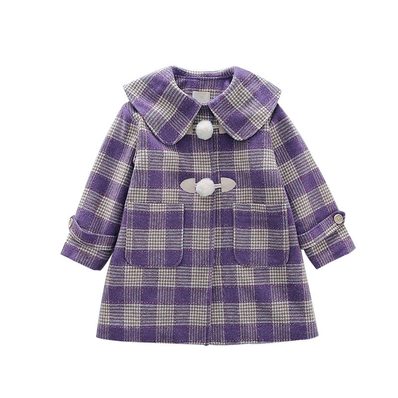 Demi-season children's down jacket, woolen coat, Korean style, for teenagers