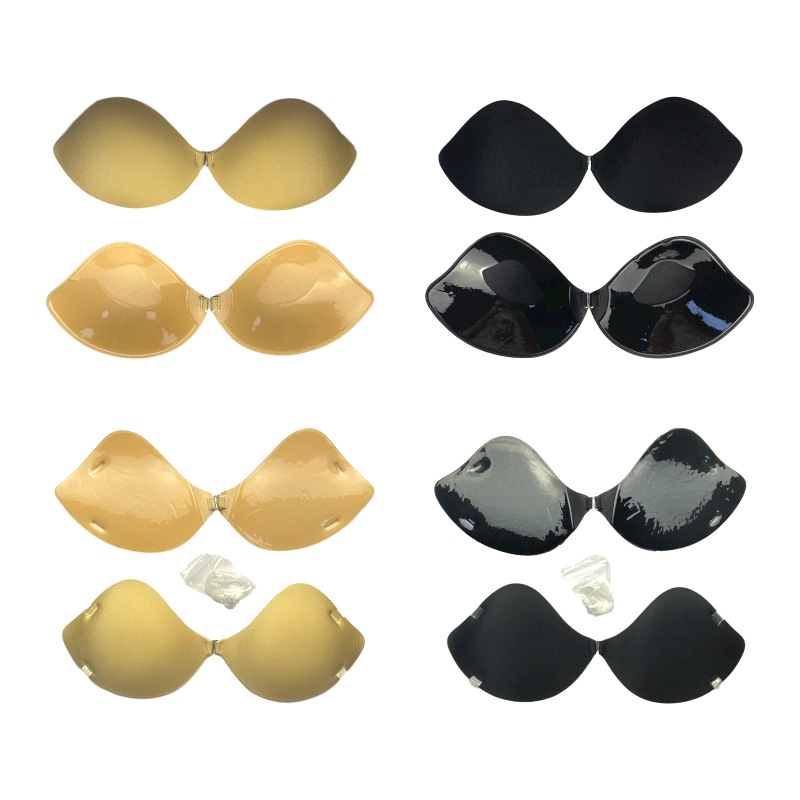 Foreign Trade Hot Sale Summer Mango Breast Sticker Anti-bump Invisible Bra for Wedding Dress Large Chest Small Thin Push-up Breast Sticker