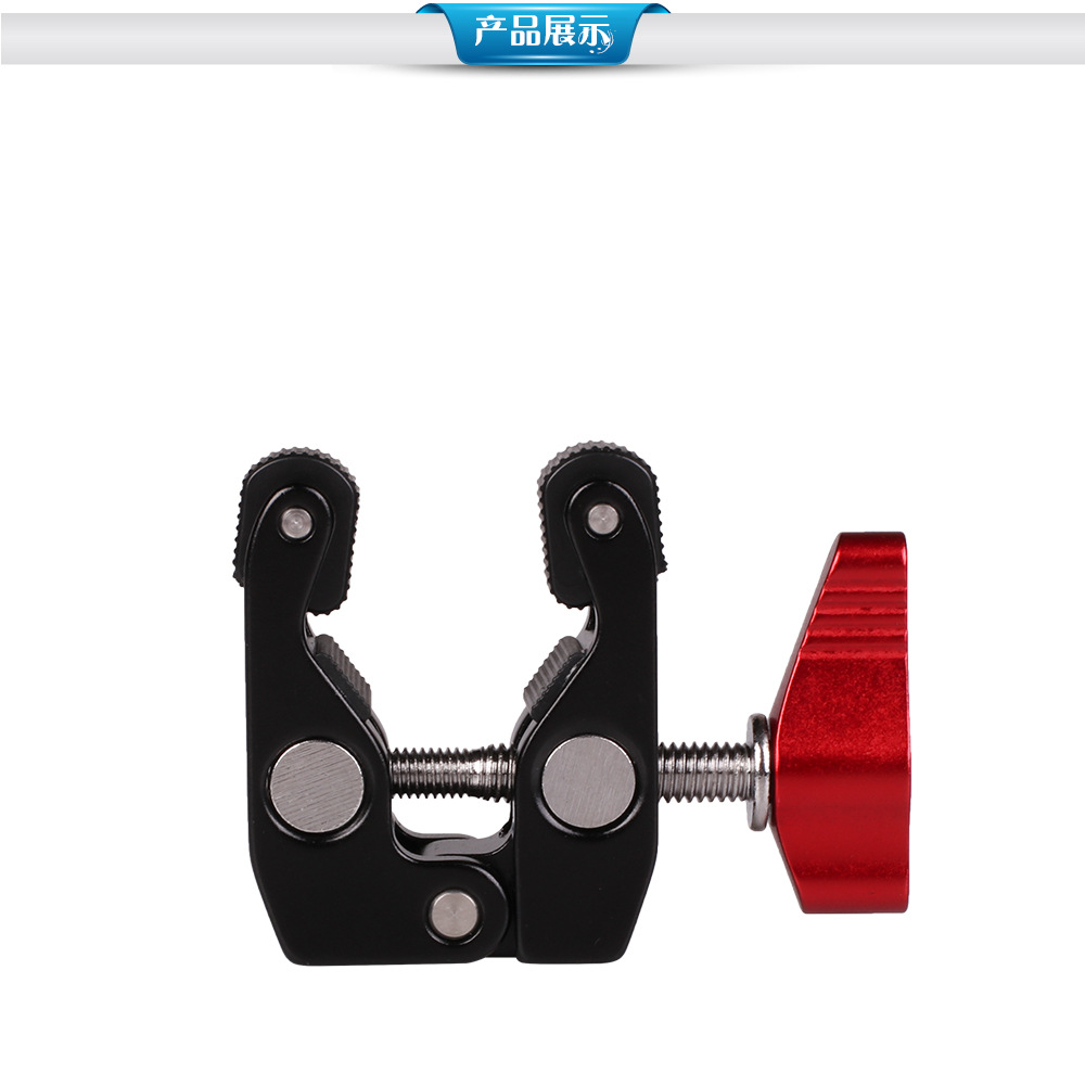 En stock mini mano mágica doble cabeza fuerte abrazadera de cangrejo metal doble cabeza de bola universal mano guisante abrazadera soporte