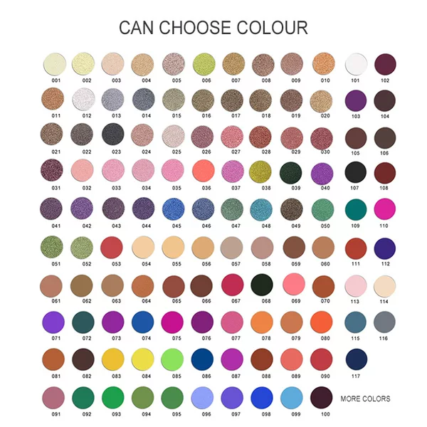 Cross-border foreign trade monochrome eye shadow 117 color makeup eye shadow pearlescent matte eye shadow can match box