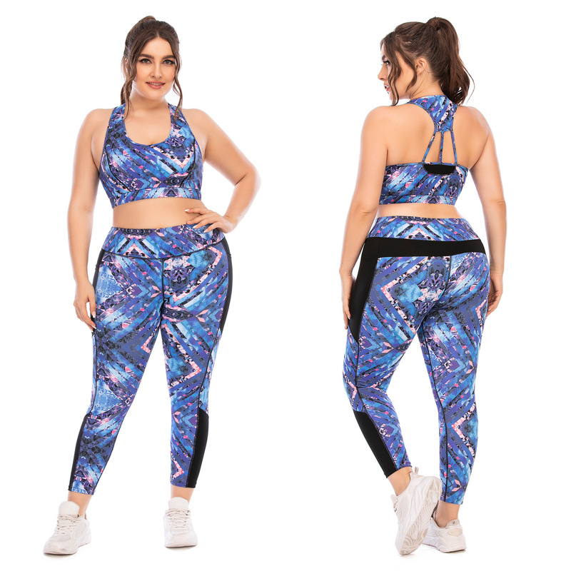 European and American Plus-Size Yoga Wear Sports Bra Aoshili 12029 Bra (if You Need Customization, Please Contact Customer Service)