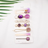 Hairgrip from pearl, brand hairpins, crab pin, hair accessory, bangs, set, internet celebrity