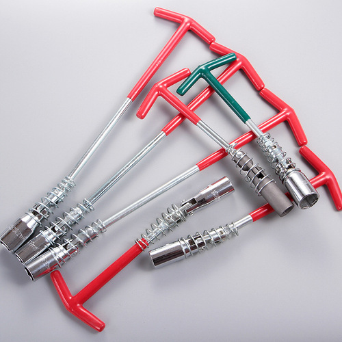 Factory zinc-plated spark plug socket with spring universal spark plug removal tool wholesale