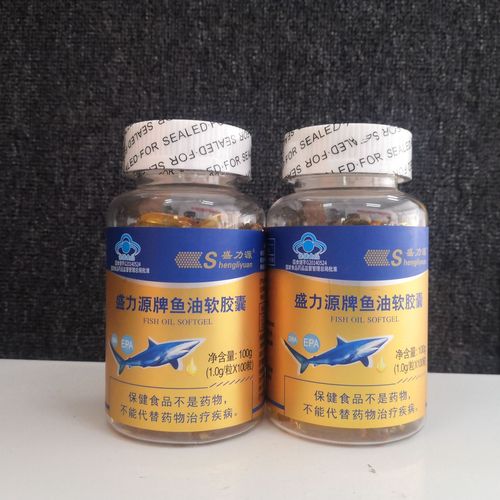 Shengliyuan Brand Fish Oil Soft Capsules, Cod Liver Oil, Blue Hat Health Food Fast Live Streaming Supply Source, One Piece Drop Shipping