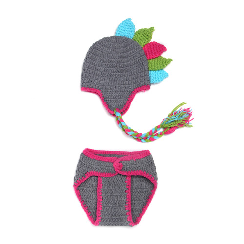 European and American hot-selling hand-knitted baby photography clothing for 100 days, hand hook versatile baby photography clothing XDT-046