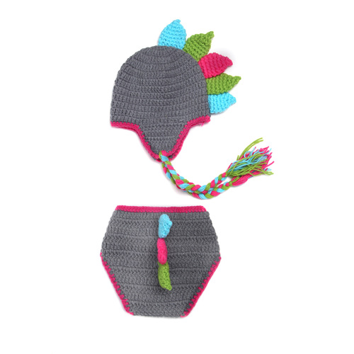 European and American hot-selling hand-knitted baby photography clothing for 100 days, hand hook versatile baby photography clothing XDT-046