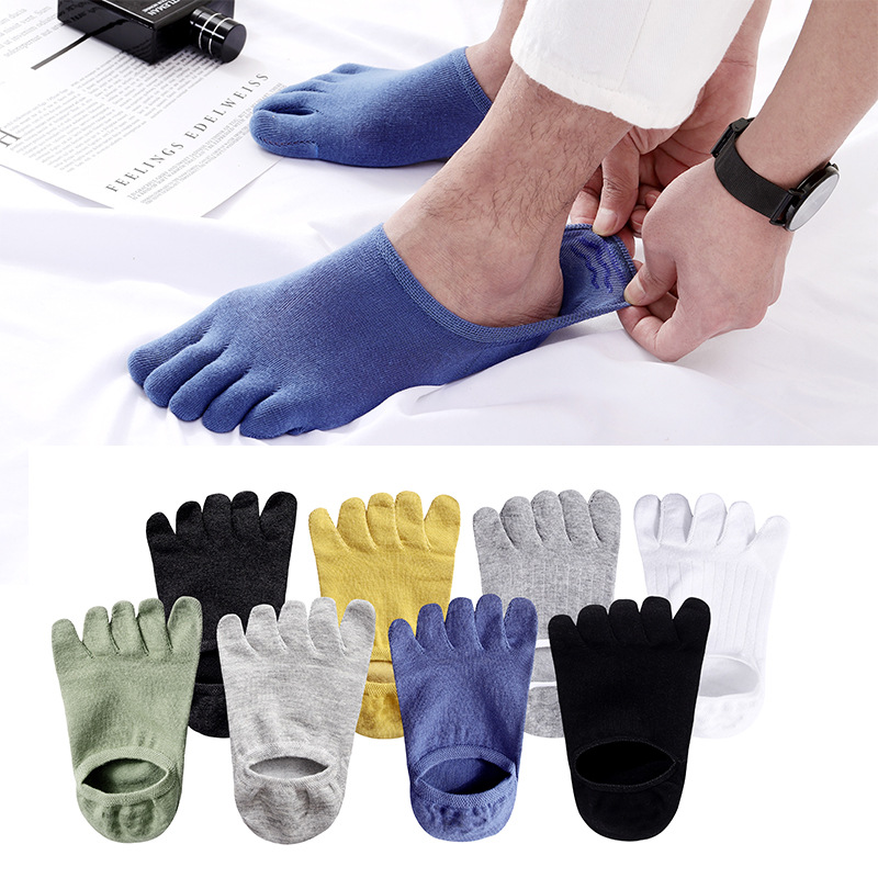 men's summer invisible retro breathable solid color thin Tabi