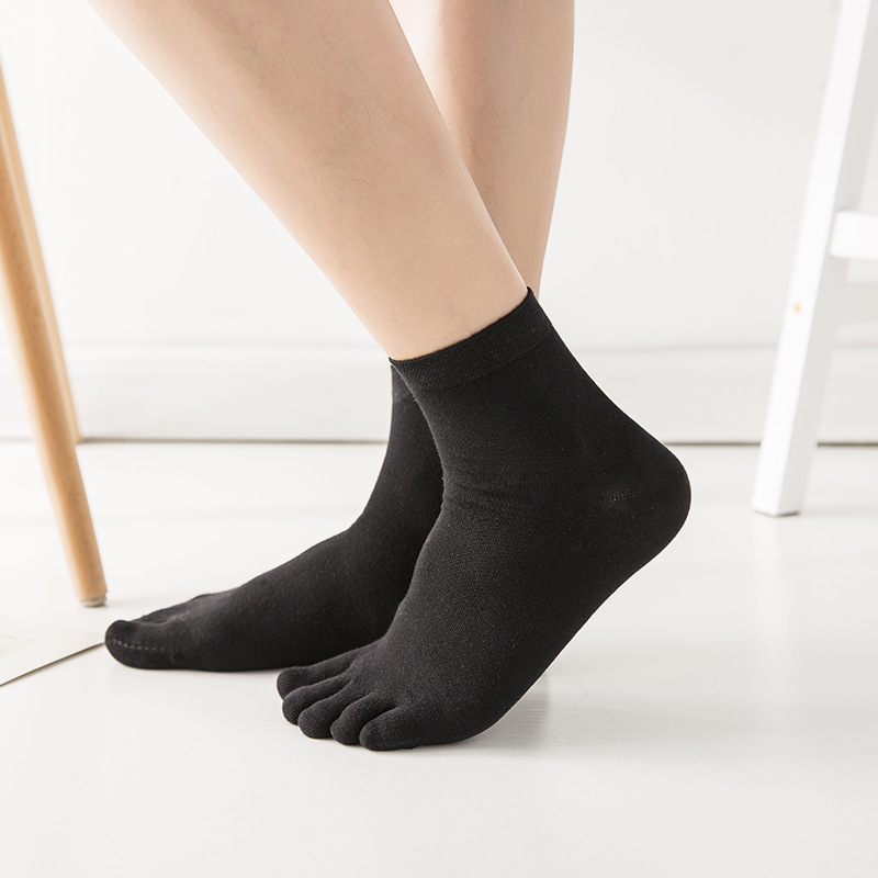 다섯 손가락 남성 중간 튜브 클린 버전 블랙