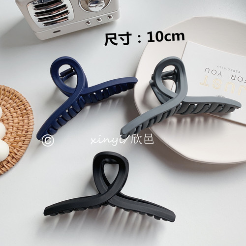 Frosted large hairpin Korean updo hair clip girls back of the head hair clip headwear large shark hairpin wholesale