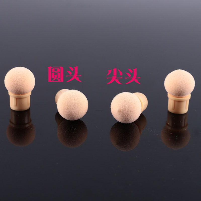 Herramientas de manicuría de doble cabeza esponja de manicuría de cuatro cabezas de esponja de reemplazo de herramientas de lápiz de manicuría de gradiente de tinte