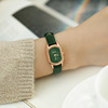 Retro square watch, square bag, simple and elegant design, light luxury style