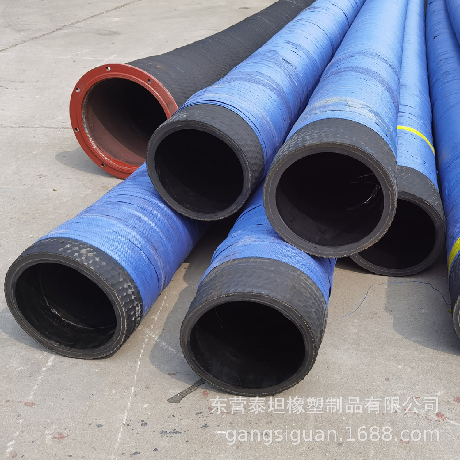 抽砂吸砂排砂耐磨橡胶管 钢丝缠绕 优质耐磨大口径 黑色
