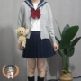 v领长袖日系学院风制服
